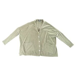 Barefoot Dreams Olive Cardigan XS!